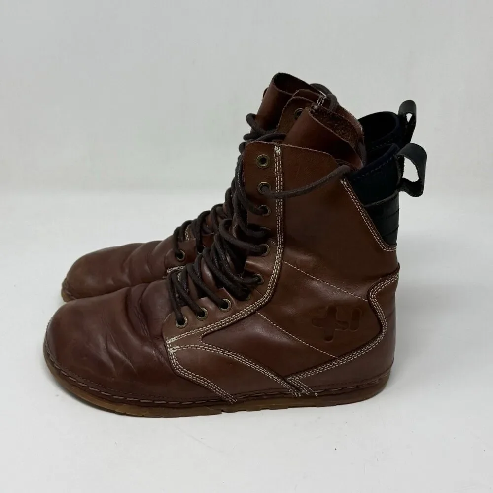Otz Troop Chukka Boots Mens 9 Brown Leather Minimalist Hipster Water Resistant
